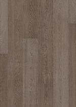 Parquet laminado de roble cambridge oscuro de la marca quick-step de la serie largo en un ambiente de habitación.