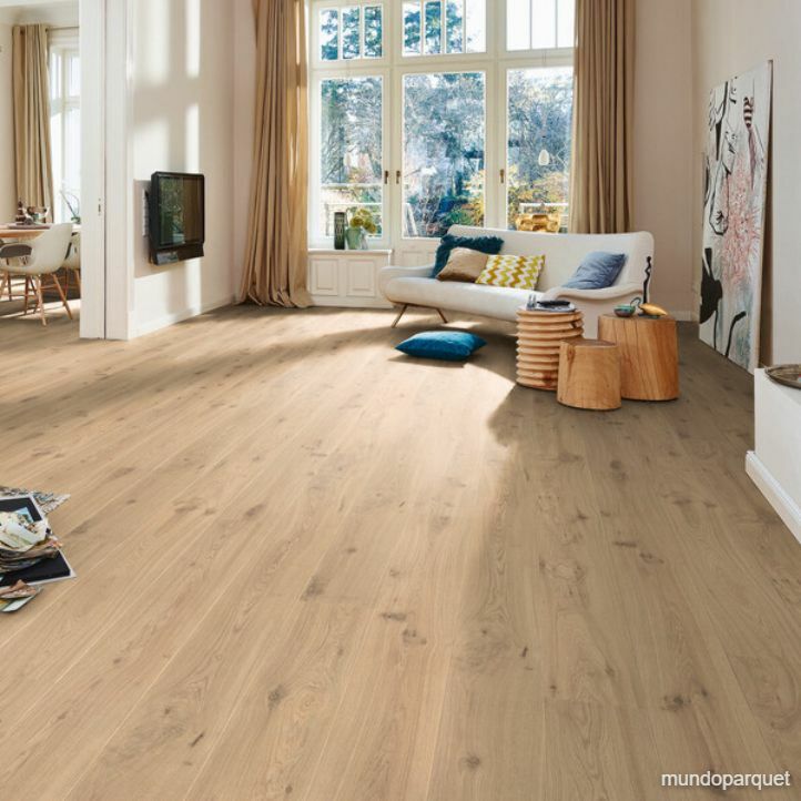 Suelo laminado SUELO LAMINADO MELANGO LD 300|20 Roble claro 286 en ambiente de detalle