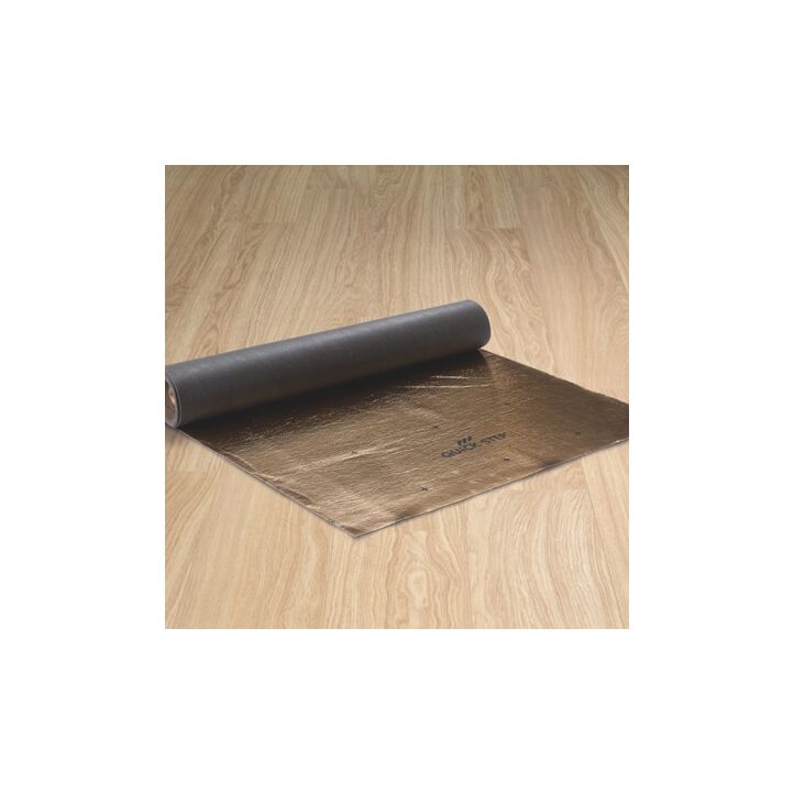 La base de Quick-Step, Silent Walk situada encima de un parquet.