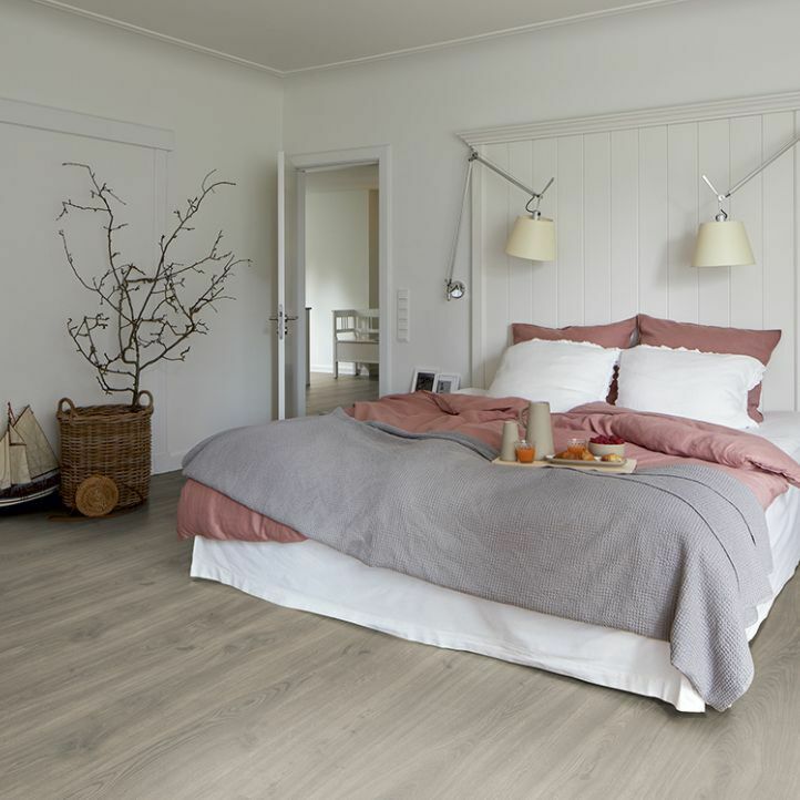 Suelo laminado Egger Home Roble Denver Gris EHL163 AC4/ 10mm grosor