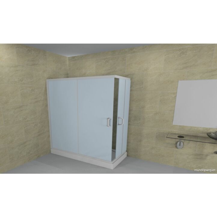 Revestimiento de Pared SPC modelo Florencia de la marca Tauro Walls instalado en un baño