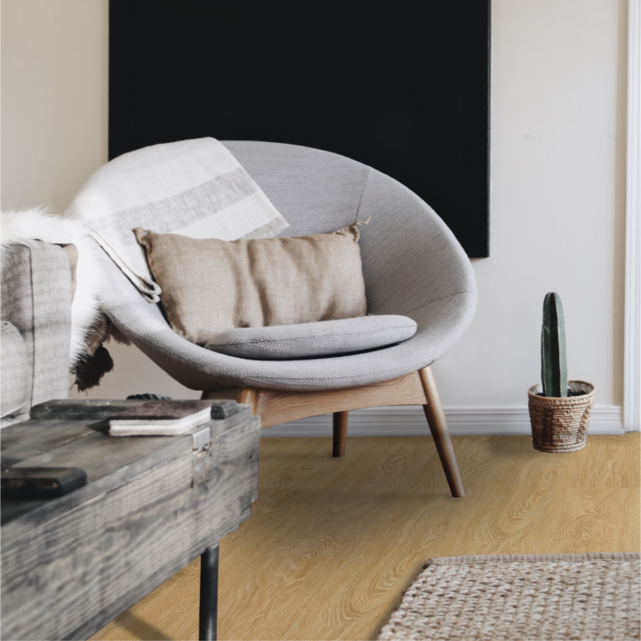 Suelo Vinilico SPC GALAXY LINE Basic Roble French - 1220 x 183 x 5mm - Base aislante Incorporada