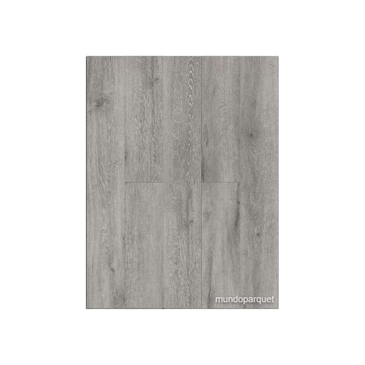 Suelo vinilo SPC Roble Arabia de color gris en vista detallada