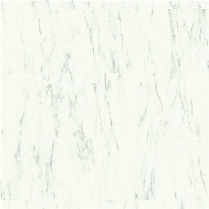 Suelos vinilo Quick Step Alpha Vinyl Mármol Carrara Blanco AVST40136