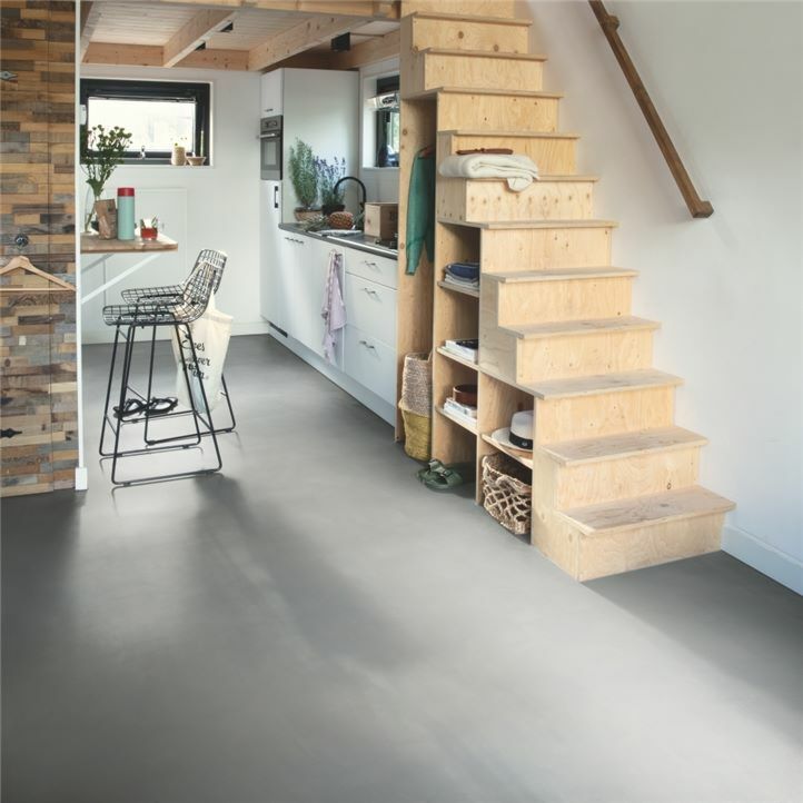 Suelos vinilos Quick Step Ambient Click Minimal Gris Claro AMCL40139