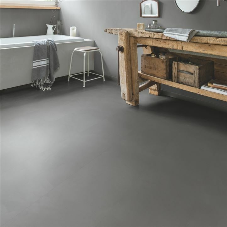 Suelos vinilos Quick Step Ambient Click Plus Vibrant Gris Medio AMCL40140