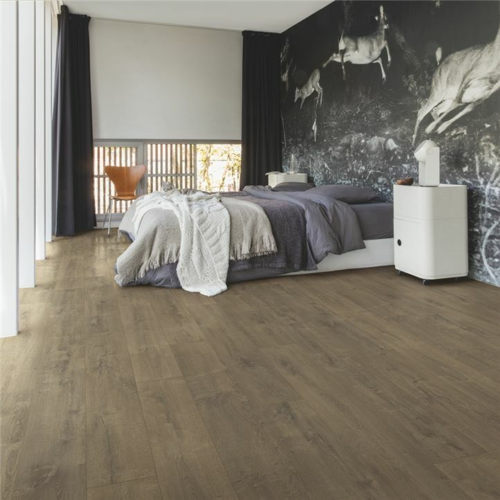 Suelos vinilos Quick Step Balance Click Roble Aterciopelado Marrón BACL40160