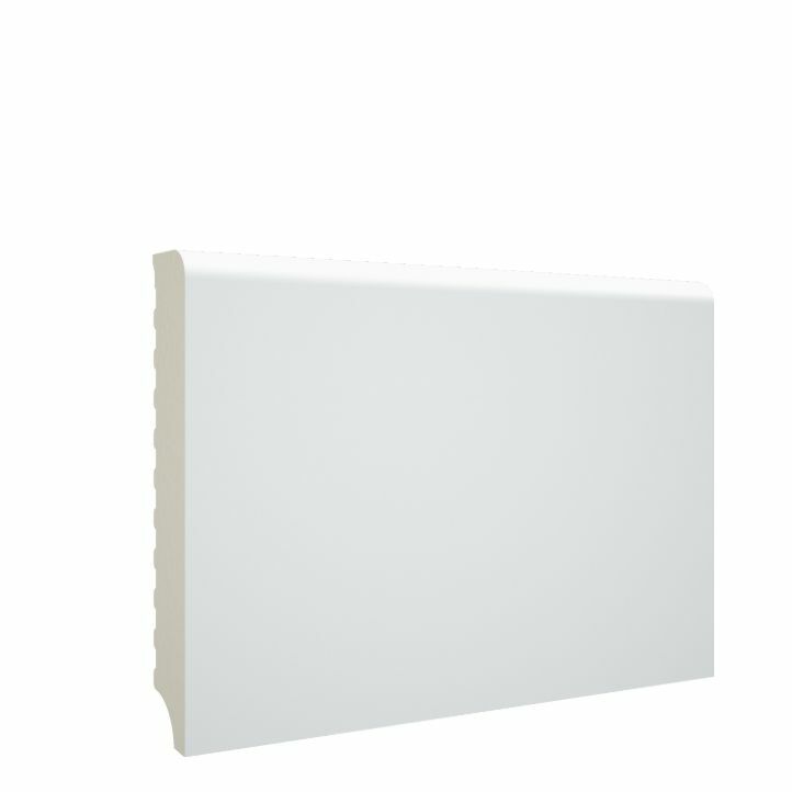 Zócalo - Rodapié Blanco de PVC hidrófugo, 10cm de alto y 220cm de