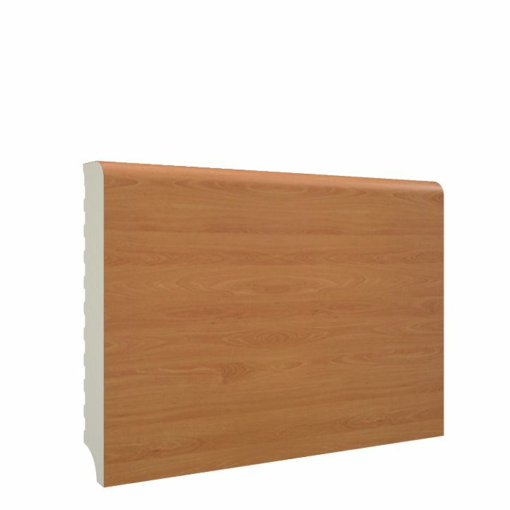 rodapié pvc marrón de 85mm mundoparquet en vista detallada