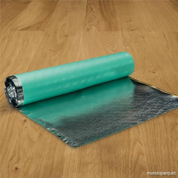 BASE AISLANTE UNDERLAY FOAM+ CON FILM DE ALUMINIO PARA SUELOS DE PERGO 2 mm