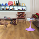 suelo laminado de la marca disfloor top roble autentico natural en ac4 de 7 mm en vista detallada