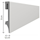 Rodapie gris espumo muy resistente 80x16 mm