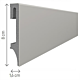 RODAPIÉ ESPUMO 100% HIDRÓFUGO GRIS ESP203 80x16