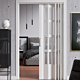 puerta plegable de pvc acristalada disdoor  