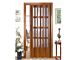 puerta plegable de pvc acristalada disdoor  