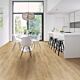 Parquet laminado de roble venecia beige de la marca quick-step de la serie eligna en un ambiente de habitación.