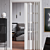puerta plegable de pvc acristalada disdoor  