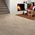 Parquet laminado de roble dominicano natural de la marca quick-step de la serie largo en un ambiente de habitación.