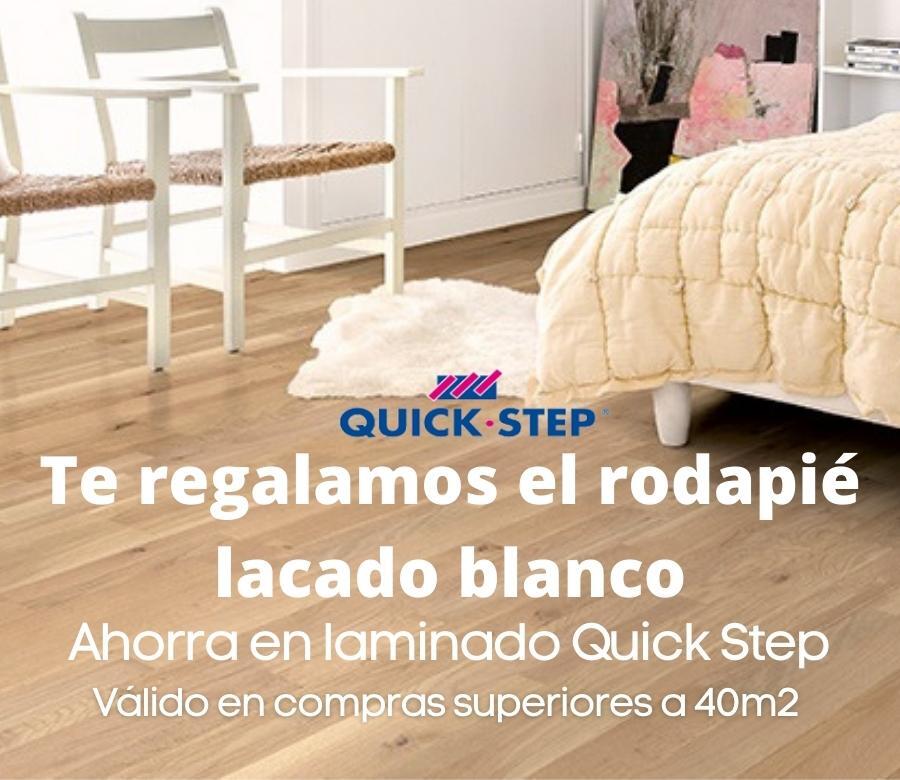 Ofertas en suelos laminados Quick Step y rodapié de regalo