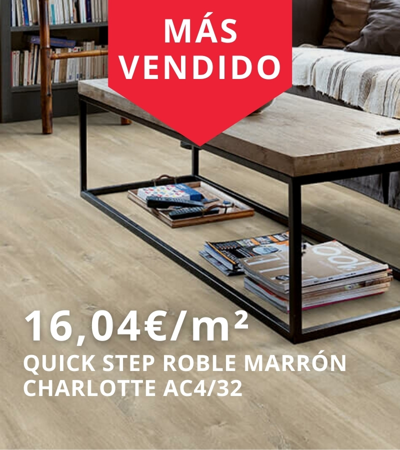 Suelo laminado Quick Step Roble Marrón Charlotte