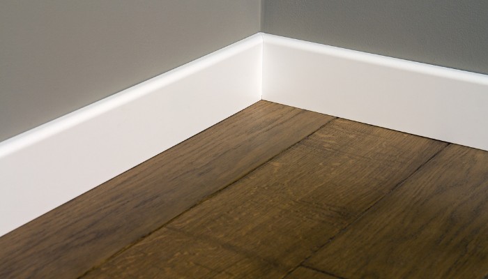 Rodapié hidrófugo blanco 10 cm Hiper Parquet