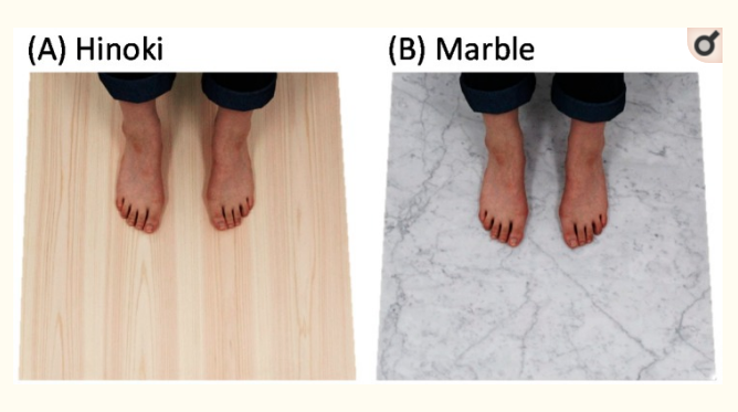 Comparativa entre tocar suelo de madera y mármol